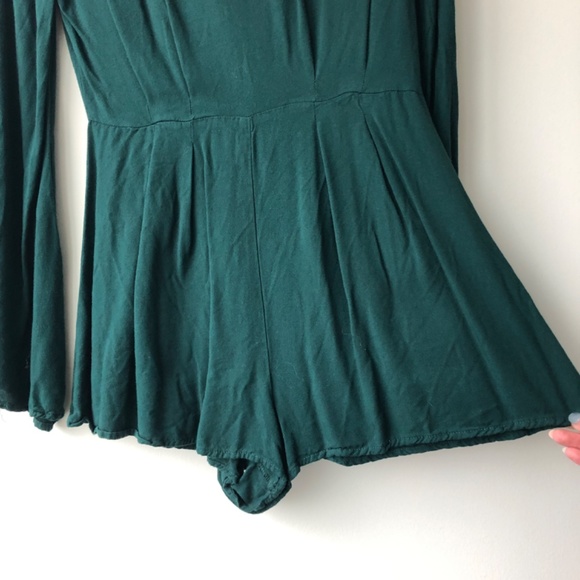 Preloved Forest Green Romper - Picture 4 of 6